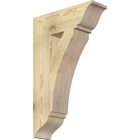 Ekena Millwork Thorton Traditional Rough Sawn Bracket, Douglas Fir, 6"W x 20"D x 32"H BKT06X20X32THR01RDF